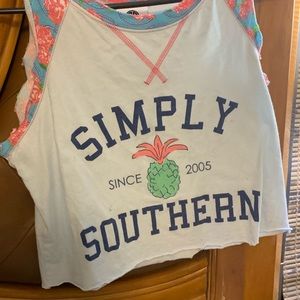Simply southern muscle / crop tank